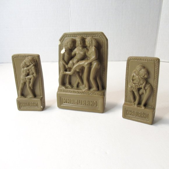 Vintage Khajuraho plaster tiles - Picture 2 of 15